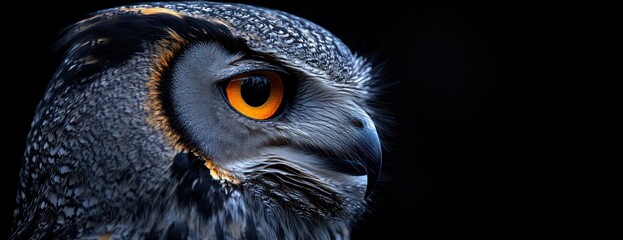 Sticker - Eurasian Eagle-Owl Portrait