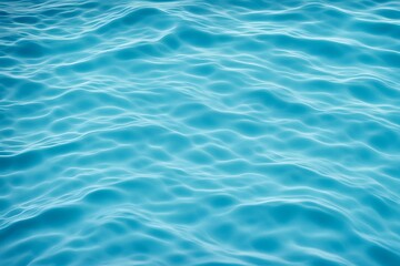 Wall Mural - A cyan blue water ripple background with a calm crystal clear wave pattern, Ai Generate 