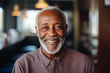 Portrait of a senior casual African American man in the city