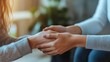 © Oulaphone - Support consultant close-up, hands of a consultant showing visual cues of understanding and empathy during advice.