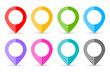 © Arcady - Map pin buttons, location pointers set
