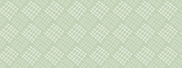 Neutrals color art abstract seamless pattern. Pastel boho style endless grid strokes print. Trendy neutral colors aesthetic lattice background. Muted light green contemporary fabric texture. Eps