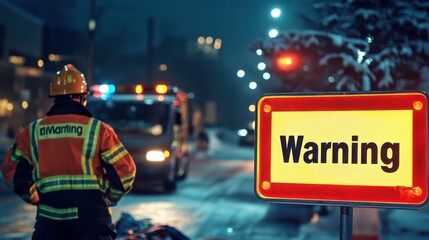 Close-up of an emergency responder near an injured person, with a bright 