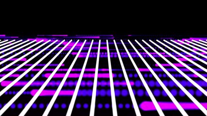 Wall Mural - bright neon grid lines background. abstract flat vector background color neon 3d