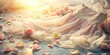 © kittipon - whimsical morning light captures soft focus crumpled vintage dress scattered petals pastel hues innocence nostalgia