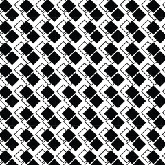 Wall Mural - Seamless black and white diamond grid pattern