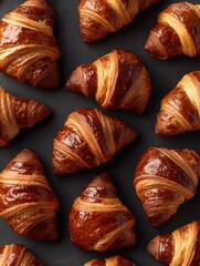 Poster - Croissants on table