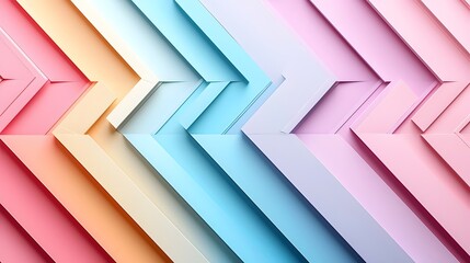 Wall Mural - Vibrant Pastel Gradient Abstract Geometric Shapes and Lines Minimal Contemporary Digital Art