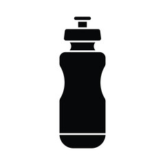 Wall Mural - Drink bottle icon solid vector design in trendy style