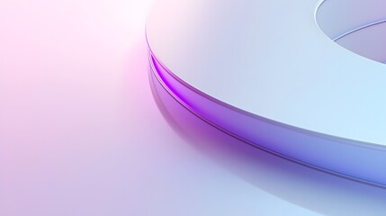 Sticker - Elegant Flowing Geometry in Vibrant Gradient Colors