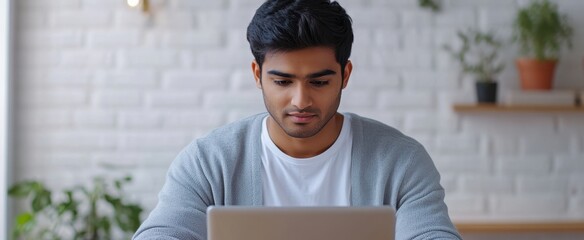 The Man Using Laptop