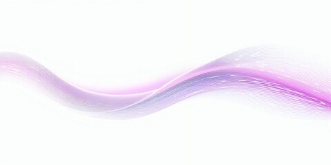 Wall Mural - Abstract purple wave design on a white background.