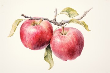 Canvas Print - Apples apple produce fruit.