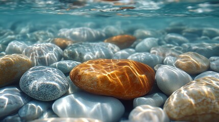 Sticker - Underwater Pebbles