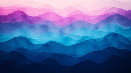 Wall Mural - A colorful wave pattern with purple and blue colors