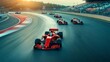 © Maria Vitkovska - Formula 1 race cars competing on a track during grand prix