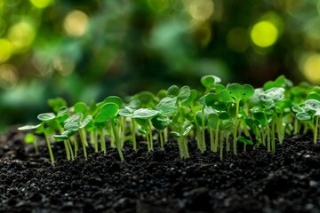 a close up of a small plant growing out of the ground