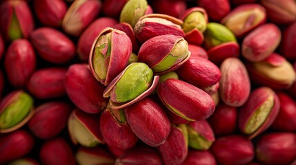 Wall Mural - one bean features a green seed atop, while another conceals a hidden green seed beneath