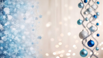 clean christmas design using blue and white in a repeating pattern 