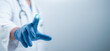 © Toowongsa - Medical worker with medical digital guarantee checkmark, business checking quality assurance QA or QC management, certification Standardization, certification. Compliance to regulations service.