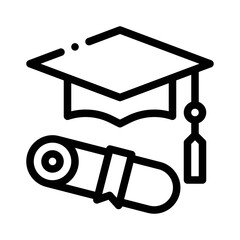 Canvas Print - Graduation line icon