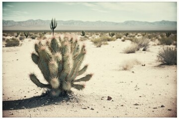 Poster - Cactus desert outdoors nature.