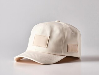 bucket hat with patch detail mockup, textured canvas, front view, customizable for personalized appa