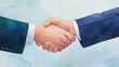 © nattapon98 - An illustration of a business handshake symbolizing partnership, agreement, and collaboration in a professional setting.