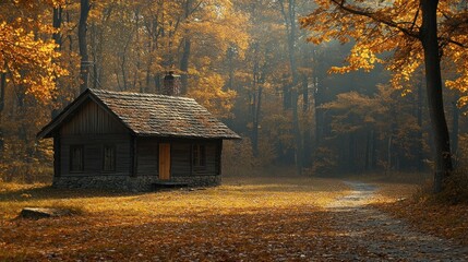 Wall Mural - Cabin in the Woods