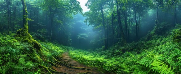 Wall Mural - Mystical Forest Path