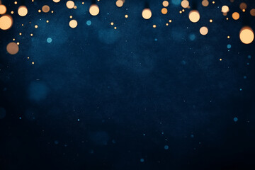 Canvas Print - A black background with a lot of bright orange dots