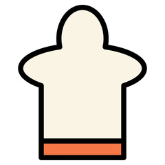 Canvas Print - Food Kitchen Chef Filled Outline Icon