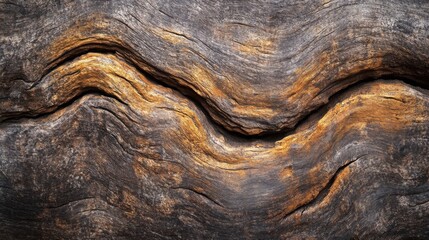 Wall Mural - detailed texture of aged wood