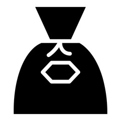 Sticker - Bag Bill Money Glyph Icon