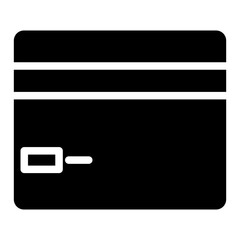 Canvas Print - Banking Bill Card Glyph Icon