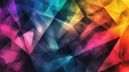 Wall Mural - Abstract background showing colorful geometric shapes creating a modern design