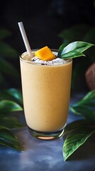 Wall Mural - Refreshing Mango Smoothie