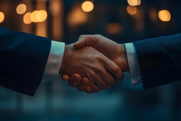 business handshake of agreement representing partnership, collaboration and teamwork