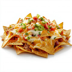 Wall Mural - Nachos With Cheese Isolated