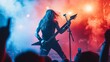 © MrBeer - Finnish Heavy Metal Guitarist Performing on a Dramatic Stage