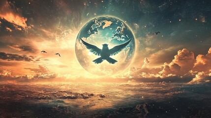 Wall Mural - Peace (World) Background Concept 