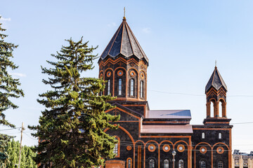 Sticker - edifice of Holy Saviour's Church in Gyumri city