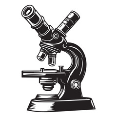 Wall Mural - microscope icon vector design, simple microscope flat icon on isolated white background