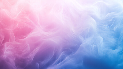 Wall Mural - Light And Soft Gradient With Flowing Mist In Pink And Blue Hues