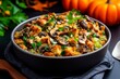 © Sanchai - Wild mushroom stuffing, savory and full of earthy flavors, baked to golden perfection