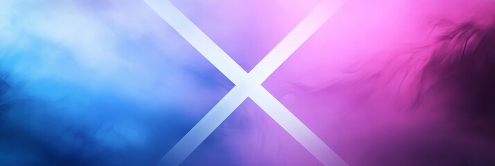 Wall Mural - a vibrant abstract background featuring a diagonal line design, transitioning from blue to pink, sym