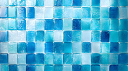 This oceanthemed mosaic features stunning blue tiles that enhance aesthetic depth, creating a soothing atmosphere ideal for bathrooms, kitchens, and other spaces for a refreshing touch