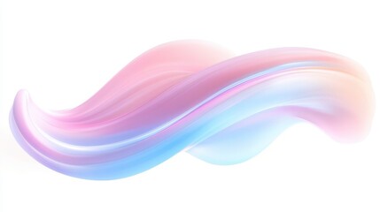 Canvas Print - a pink and blue wave with a purple line in the middle
