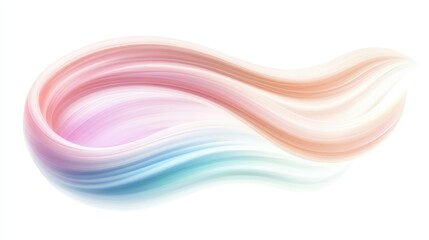 Canvas Print - a colorful, wavy line with a pink, blue, and yellow hue