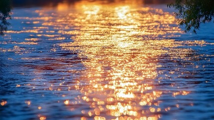 Poster - Sunset at the seaside